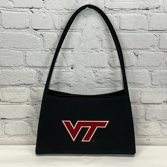 Sandol NCAA Virginia Tech Hokie Shoulder Bag/Purse Black/Maroon/Orange Game Day - Picture 7 of 7